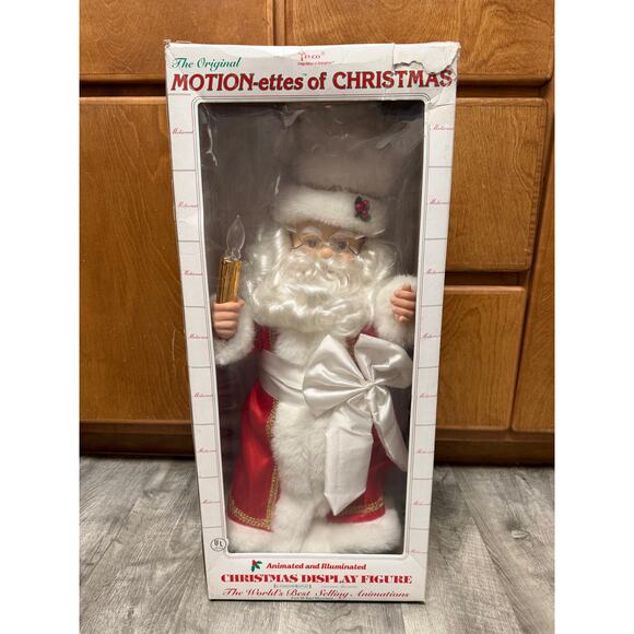 Telco Motion-ettes of Christmas 24 inch Santa Claus animated display figure.